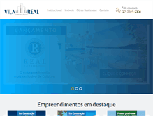 Tablet Screenshot of construtoravilareal.com.br